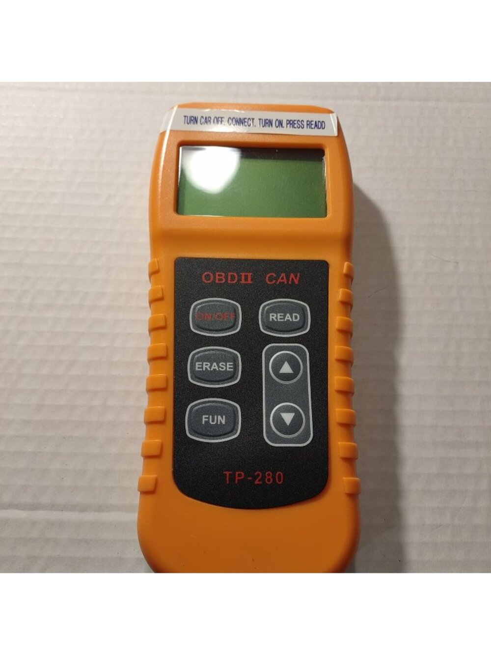 Obdii Can Code Reader Tp-280 Automotive Diagnostic Tool With Carrying Case